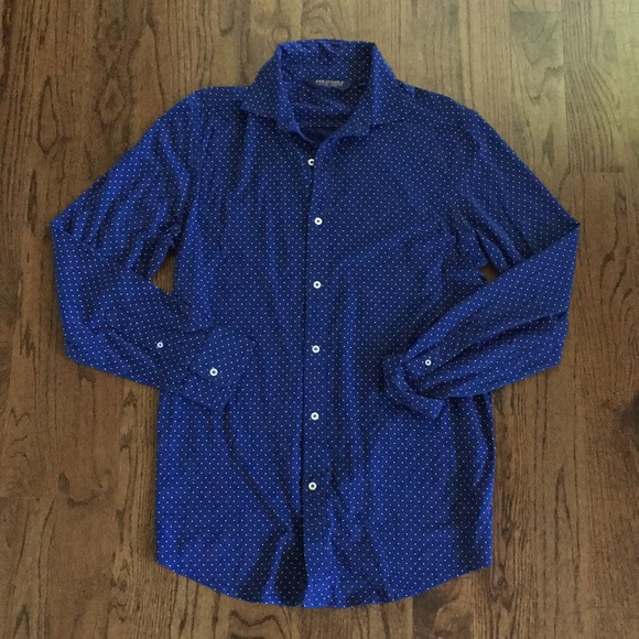 mens jersey knit button down shirt